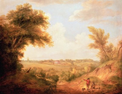 Landscape with House, 18th Century by Thomas Gainsborough